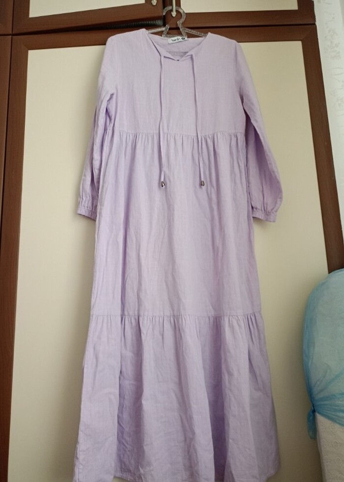 Lila elbise - Görsel 2