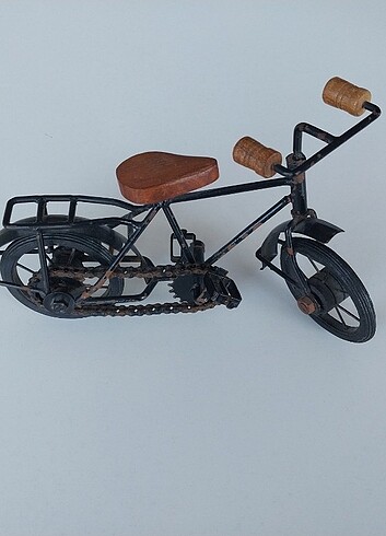 Metal ahşap bisiklet biblo (hediyelik)