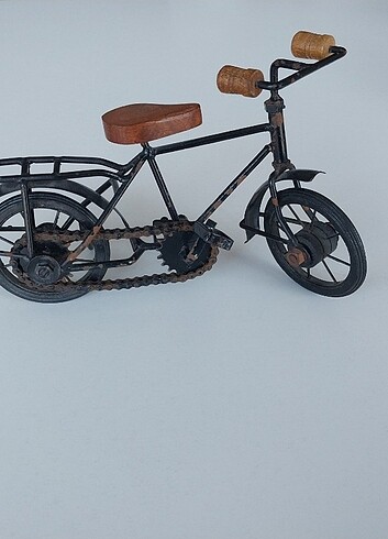  Beden siyah Renk Metal ahşap bisiklet biblo (hediyelik)