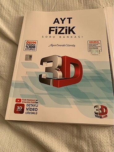 3D yayınları ayt fizik