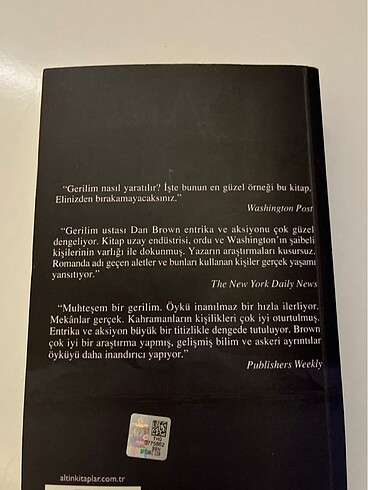  Dan brown ihanet noktası roman