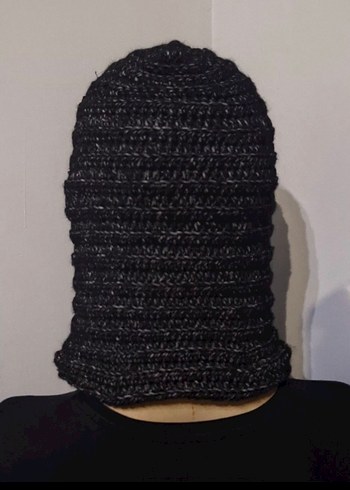 Kadın Siyah Örgü Gotik Bere - Görsel 4