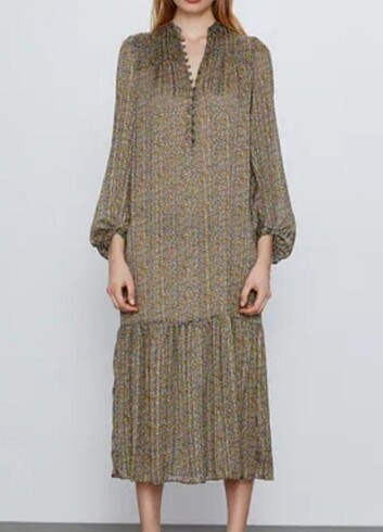 Zara Zara midi boy elbise