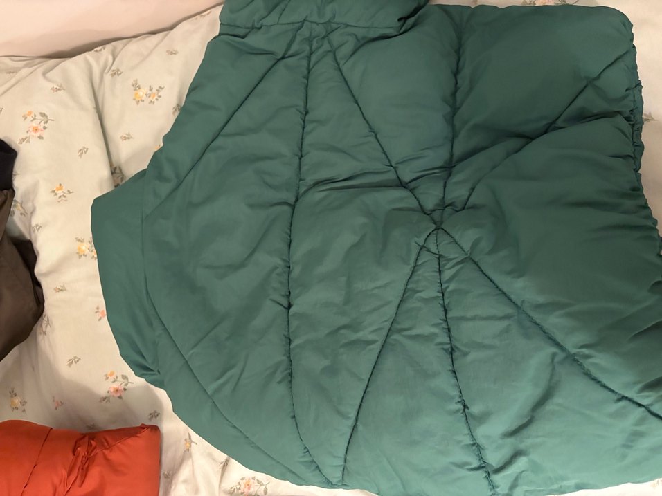 Yeşil Fermuarlı Kadın Kış mont - Görsel 4