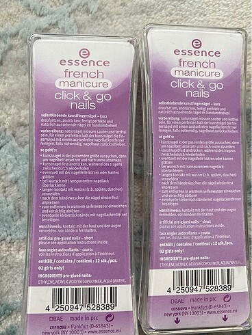 Essence Essence takma tirnak