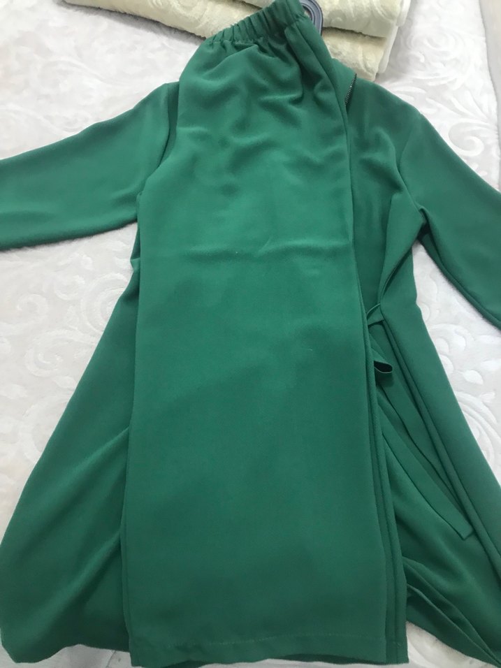 Yeşil Midi Ceket - Görsel 5