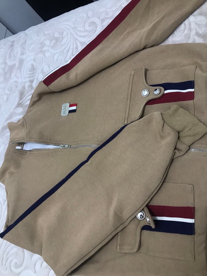 Bej Fermuarlı Kadın Ceket - Görsel 2