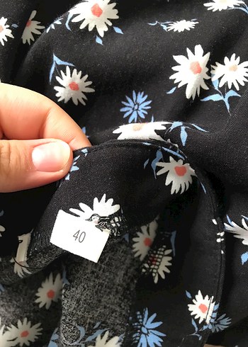 Çiçek Desenli Bohem Midi Etek - Görsel 3