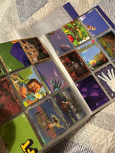 Beden Minecraft koleksiyon albümü ile kartları