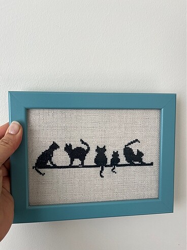 Etamin işleme çocuk odası çerçeve - Görsel 2