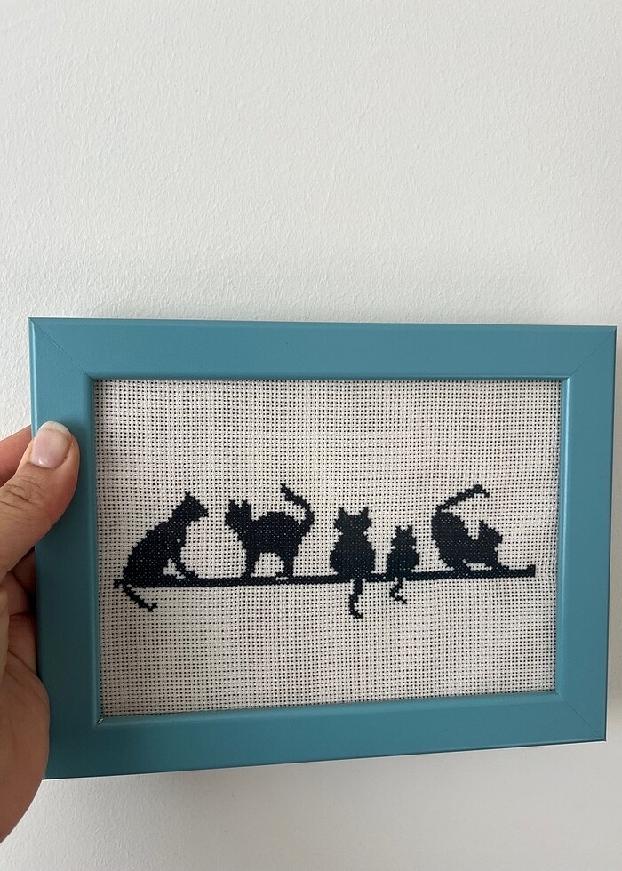 Etamin işleme çocuk odası çerçeve - Görsel 2