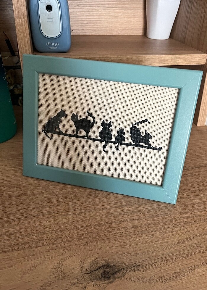 Etamin işleme çocuk odası çerçeve - Görsel 3