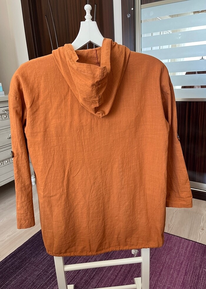 Batik keten gömlek - Görsel 4