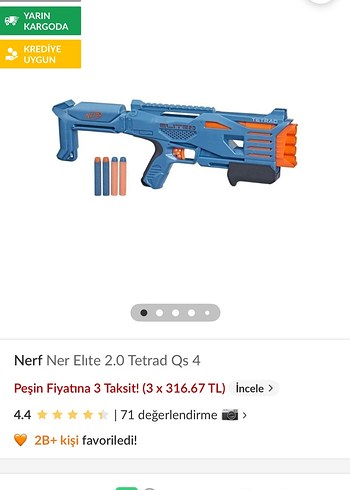 Nerf ner elite 2.0 tabanca - Görsel 5