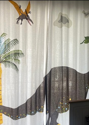 İkea 2 parça çocuk odası perde.2 adet fiyatı - Görsel 3