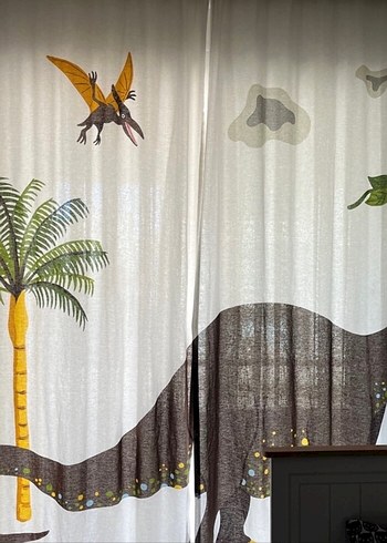 İkea 2 parça çocuk odası perde.2 adet fiyatı - Görsel 2