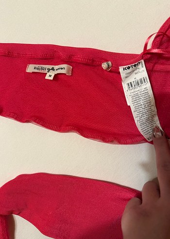 KOTON KALPLİ CROP BÜSTİYER - Görsel 7