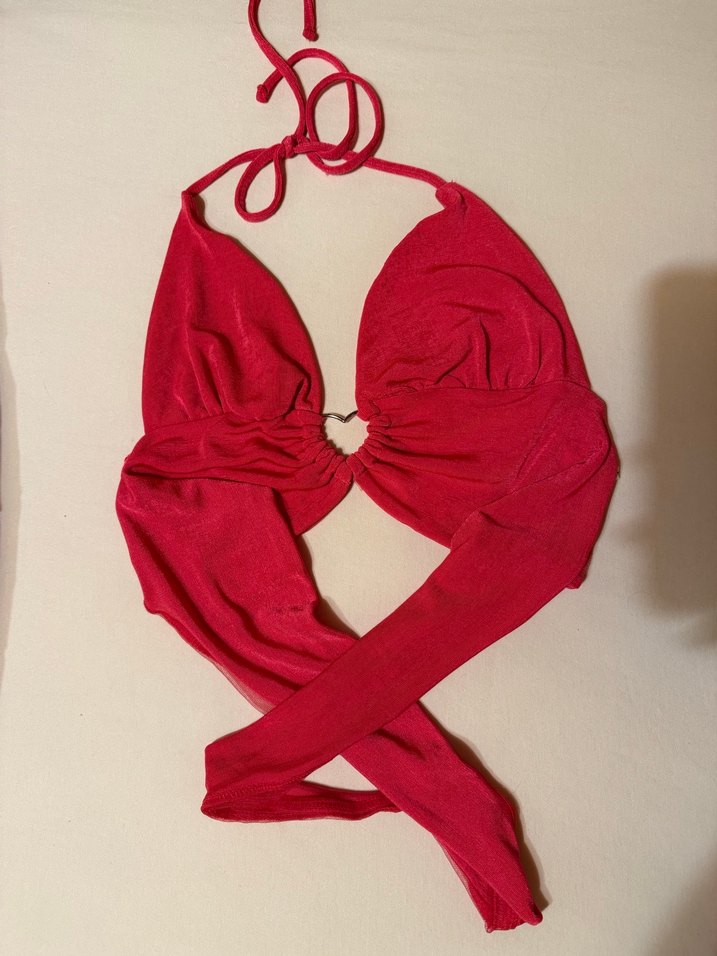 KOTON KALPLİ CROP BÜSTİYER - Görsel 5