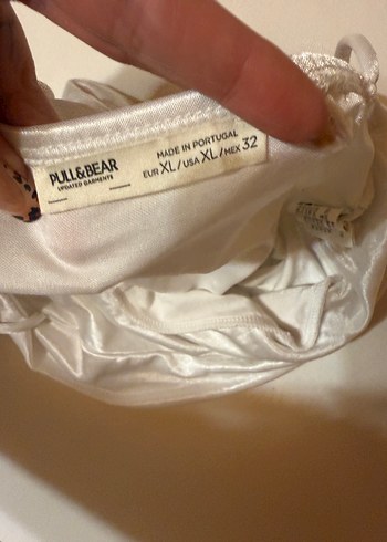 Straplez saten Büstiyer - Görsel 3