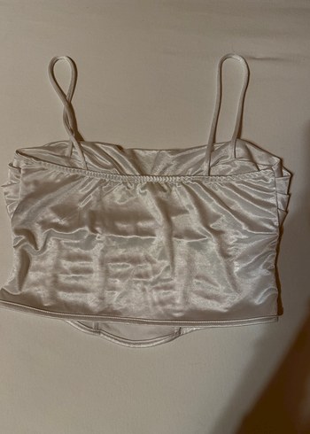 Straplez saten Büstiyer - Görsel 2