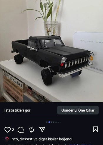 Klasik Siyah Oyuncak Kamyonet