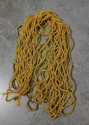 Parlak Sarı Renk Plastik Elişi Pul Boncuk - Görsel 2