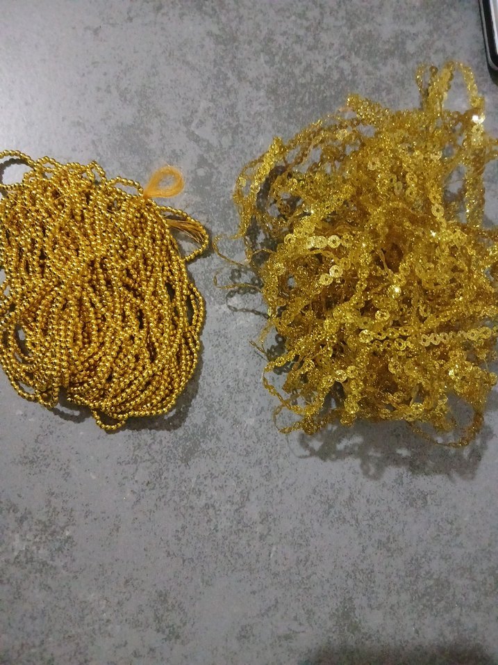 Parlak Sarı Renk Plastik Elişi Pul Boncuk - Görsel 3