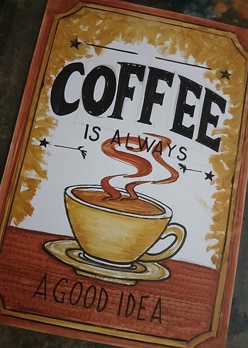 Diğer Retro Kafe Posteri