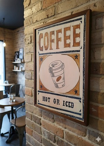 Retro Kafe Posteri