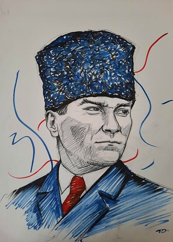 Atatürk Grafik Maker Portre - Görsel 2