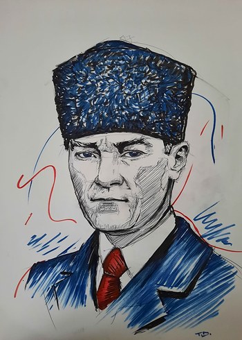 Atatürk Grafik Maker Portre - Görsel 2