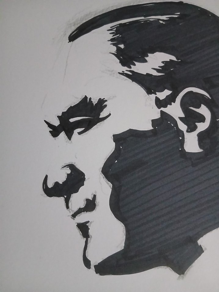 Atatürk Grafik Kalem Çizim - Görsel 3