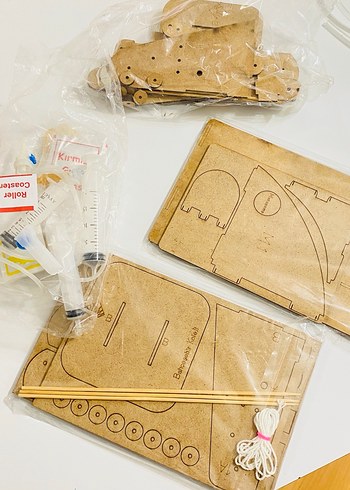 Bej Renkli Ahşap Model Kiti - Görsel 2