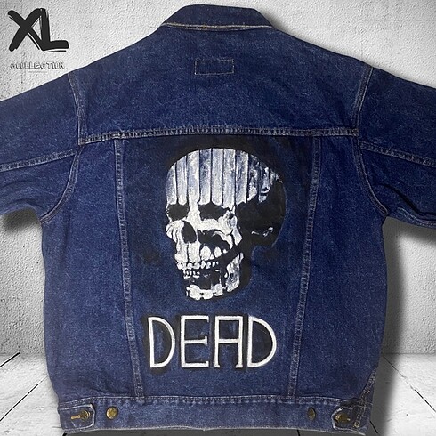 Dead tasarım vintage kot ceket