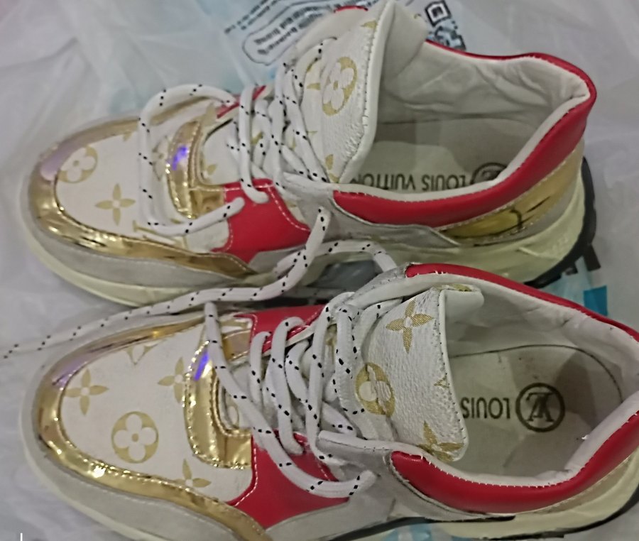 Renkli Baskılı Kadın Spor Ayakkabı - Görsel 2