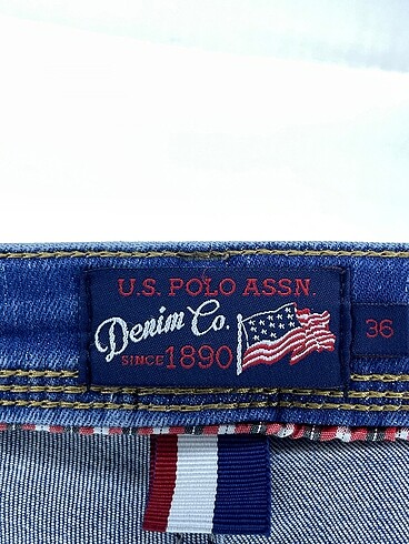 36 Beden mavi Renk U.S Polo Assn. Skinny %70 İndirimli.