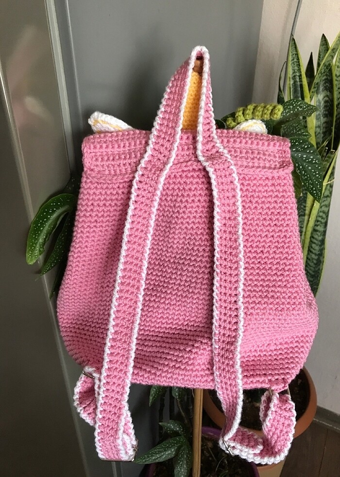 El örgüsü çocuk çantası Unicorn çanta - Görsel 2