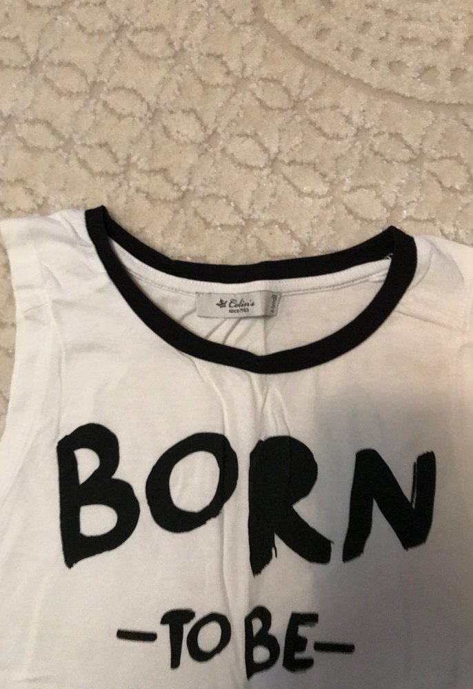 Beyaz Baskılı Rock Punk Kadın Atlet - Görsel 3