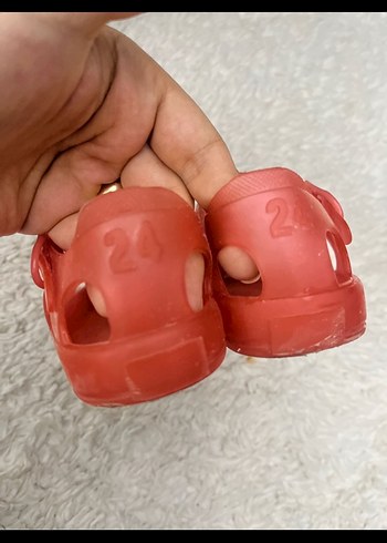 Zara Kız Çocuk Kırmızı jelly Sandalet - Görsel 3
