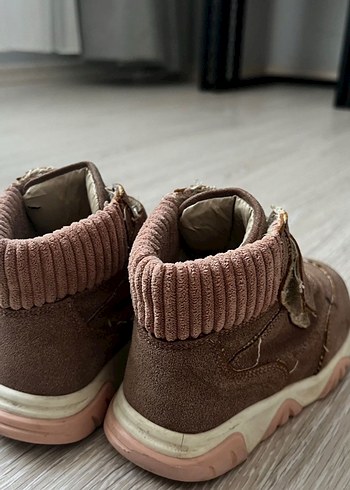 Kız Çocuk Kahverengi Süet Cırt Cırtlı Bot - Görsel 5