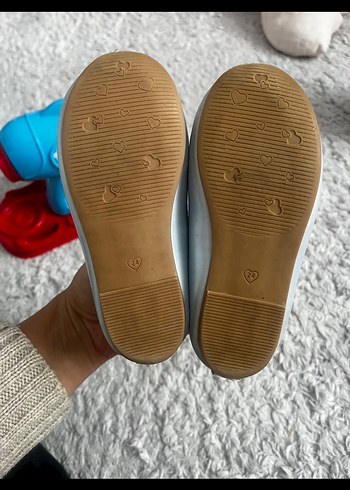 Kız Çocuk Mavi Nakışlı Unicorn Babet - Görsel 4