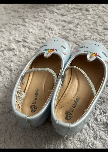 Kız Çocuk Mavi Nakışlı Unicorn Babet - Görsel 2