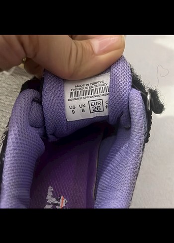 Mor  Desenli Kız Çocuk Spor Ayakkabı - Görsel 3