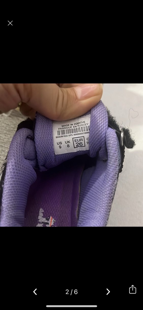 Mor  Desenli Kız Çocuk Spor Ayakkabı - Görsel 3