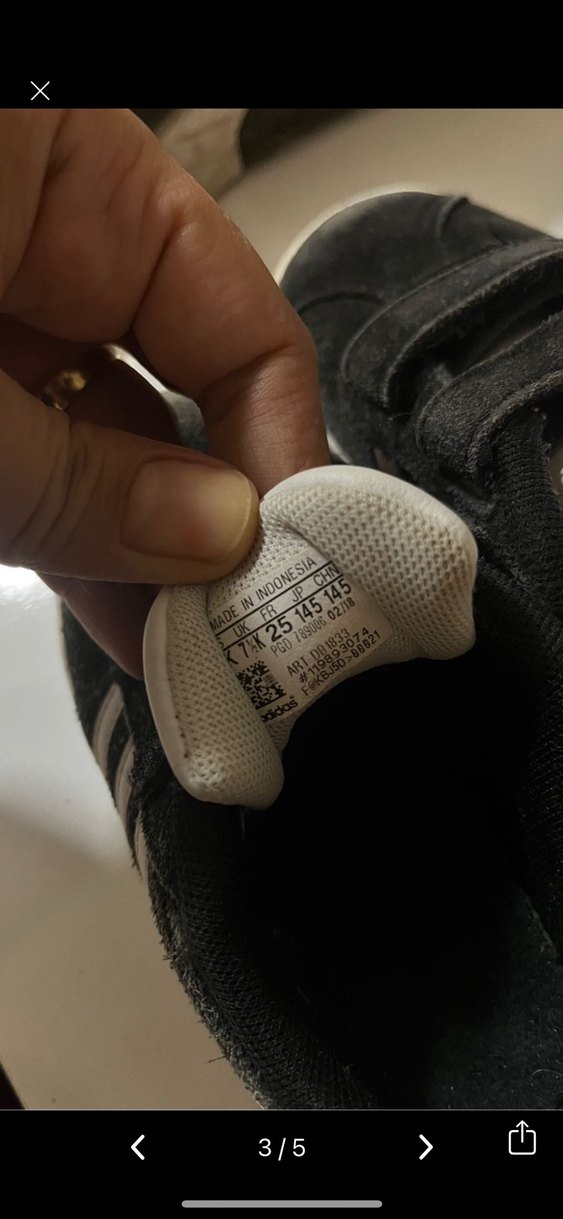 Erkek Çocuk Siyah Adidas Spor Ayakkabı - Görsel 4