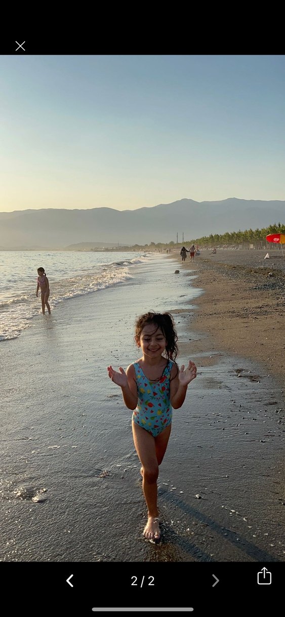 Çok Renkli Kız Çocuk Mayo - Görsel 2