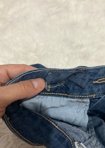 5 Yaş Beden mavi Renk LCW 5-6 yaş Kız Çocuk Mavi Denim Şort