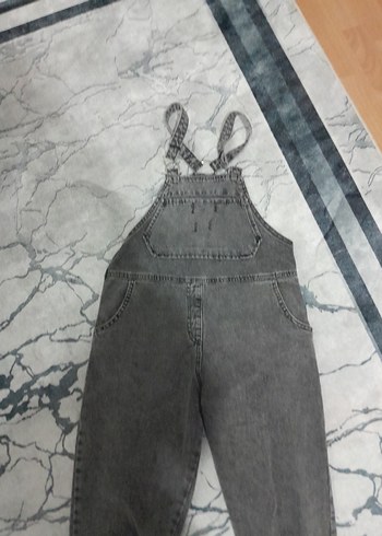 H&M Kızlar için Gri Denim Askılı Tulum