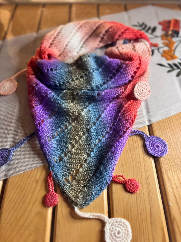 Renkli Örgü Kadın Bere boyunluk - Görsel 4