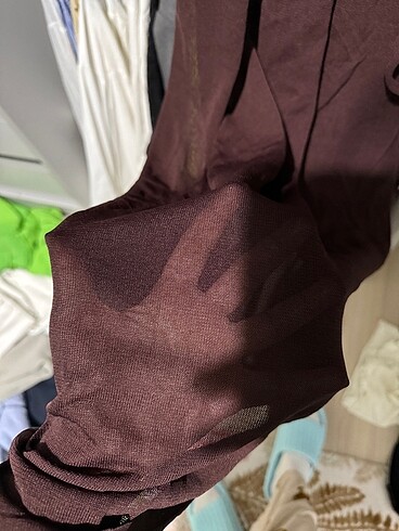m Beden bordo Renk Elbise